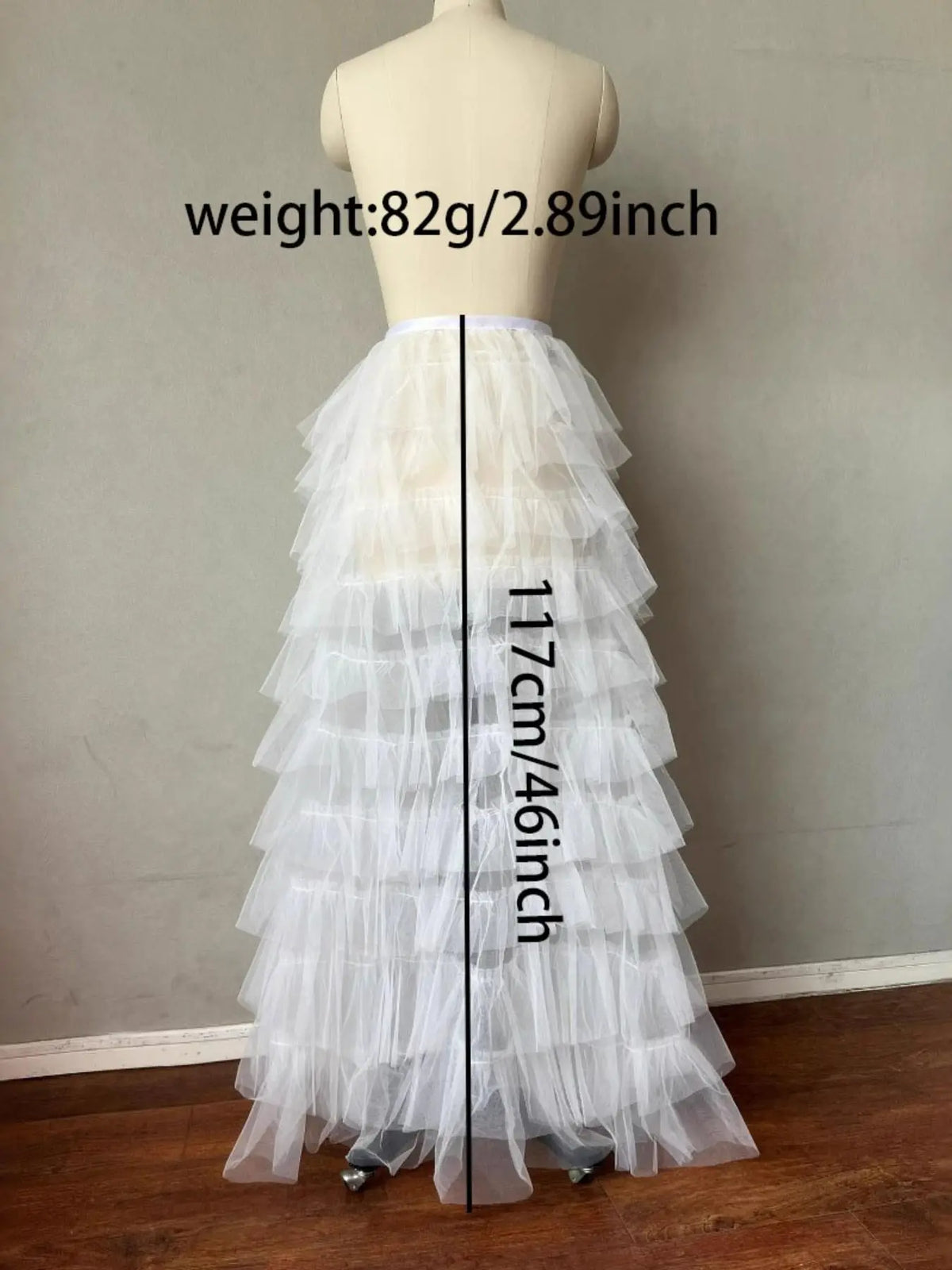 Women Lightweight Pleated Tulle Maxi Skirt, High Waist Flowy Mesh Skirt for Party & Stage Show