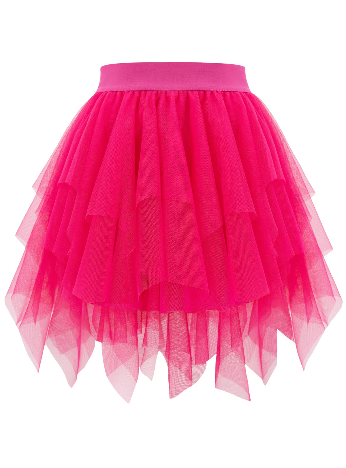 tagunop Womens Tulle Skirt Layered Fairy Irregular Tutu