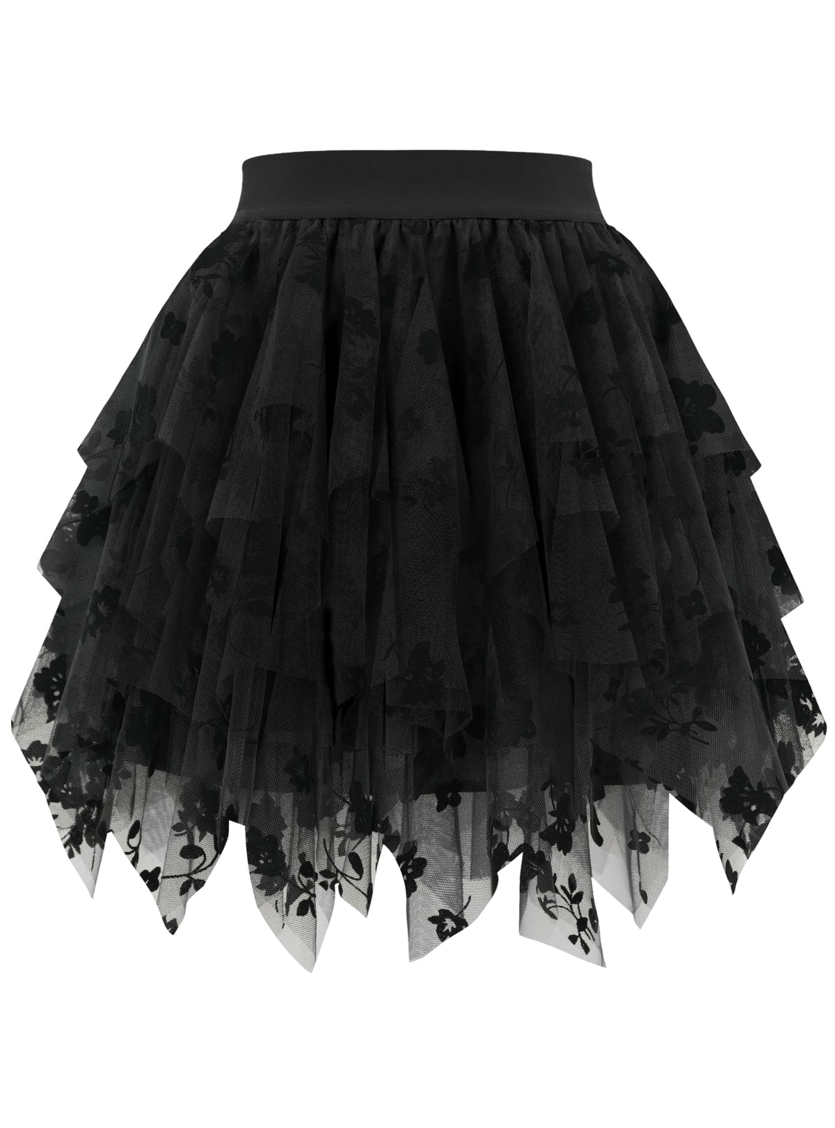 tagunop Womens Tulle Skirt Layered Fairy Irregular Tutu