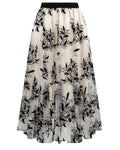 Kingfancy Mesh Skirt for Women Layered Midi Skirts