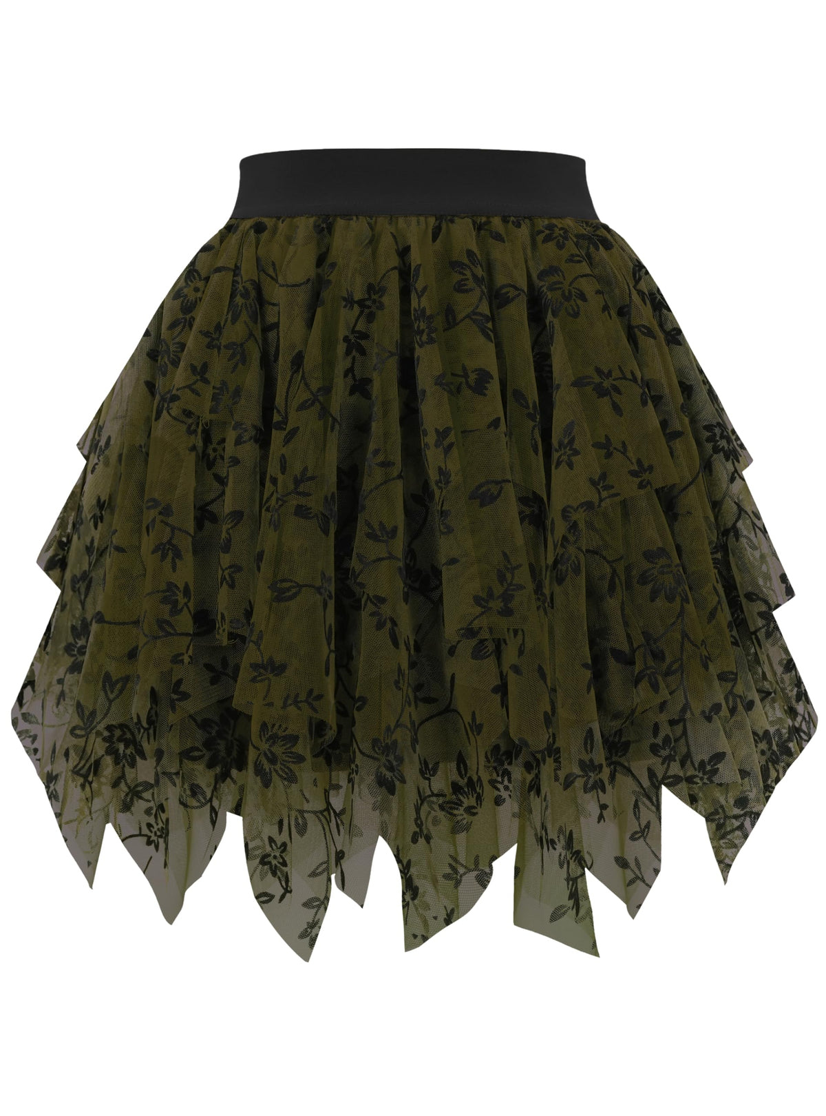tagunop Womens Tulle Skirt Layered Fairy Irregular Tutu