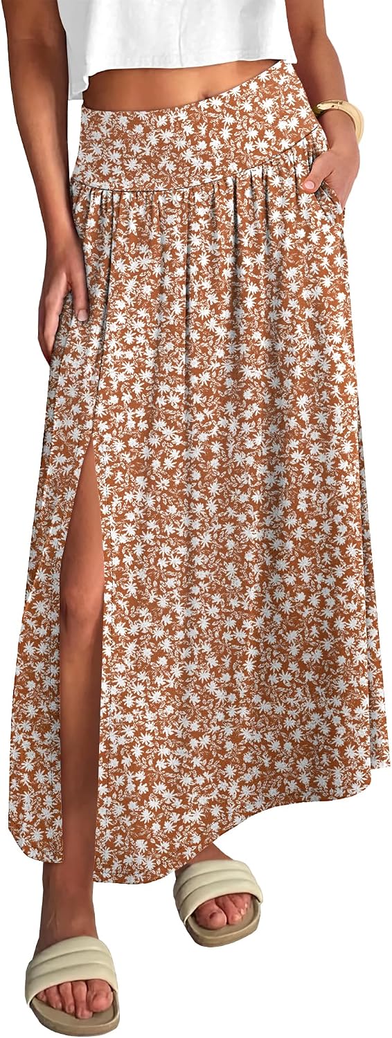 ANRABESS Women's Summer Boho Maxi Skirt