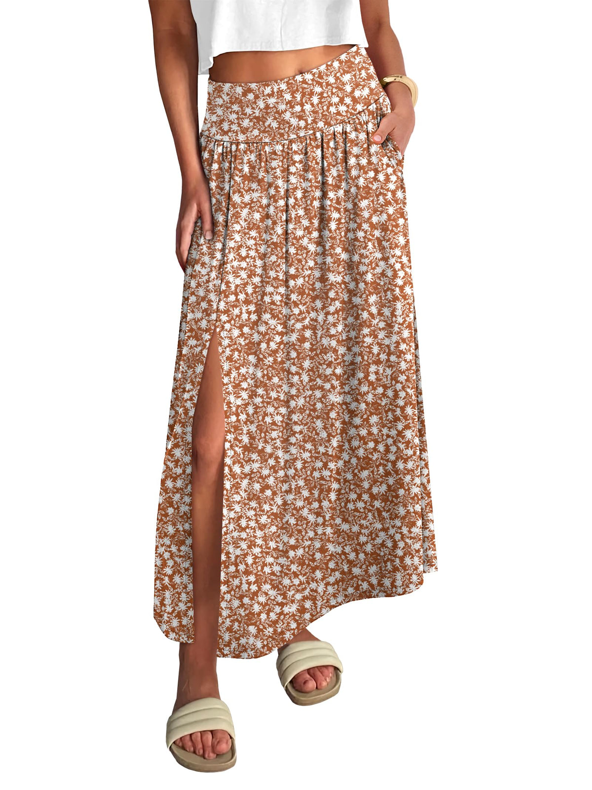 ANRABESS Women's Summer Boho Maxi Skirt