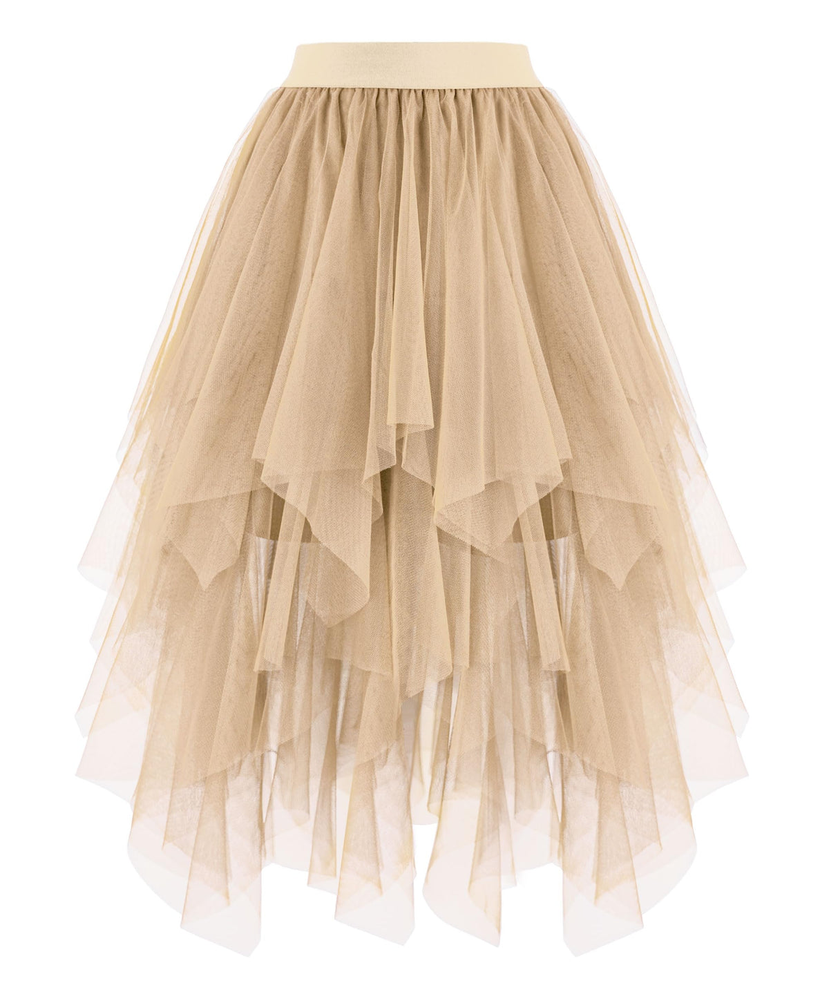 Ellames High Low Layered Puffy Fairy Tulle Skirts