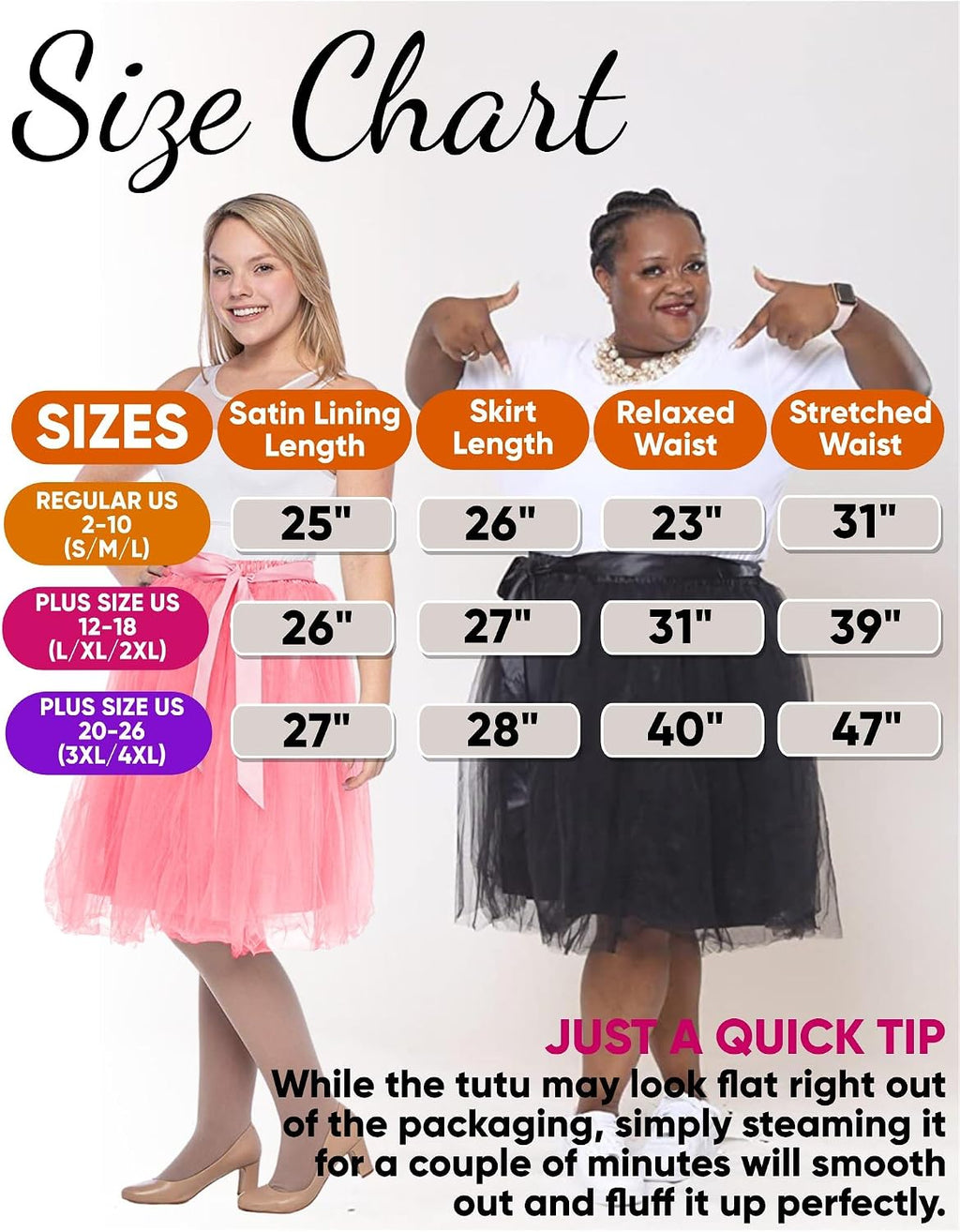 Dancina Women A-Line Tulle Skirt Tutu Knee Length