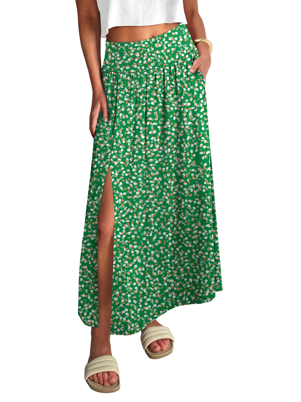 ANRABESS Women's Summer Boho Maxi Skirt
