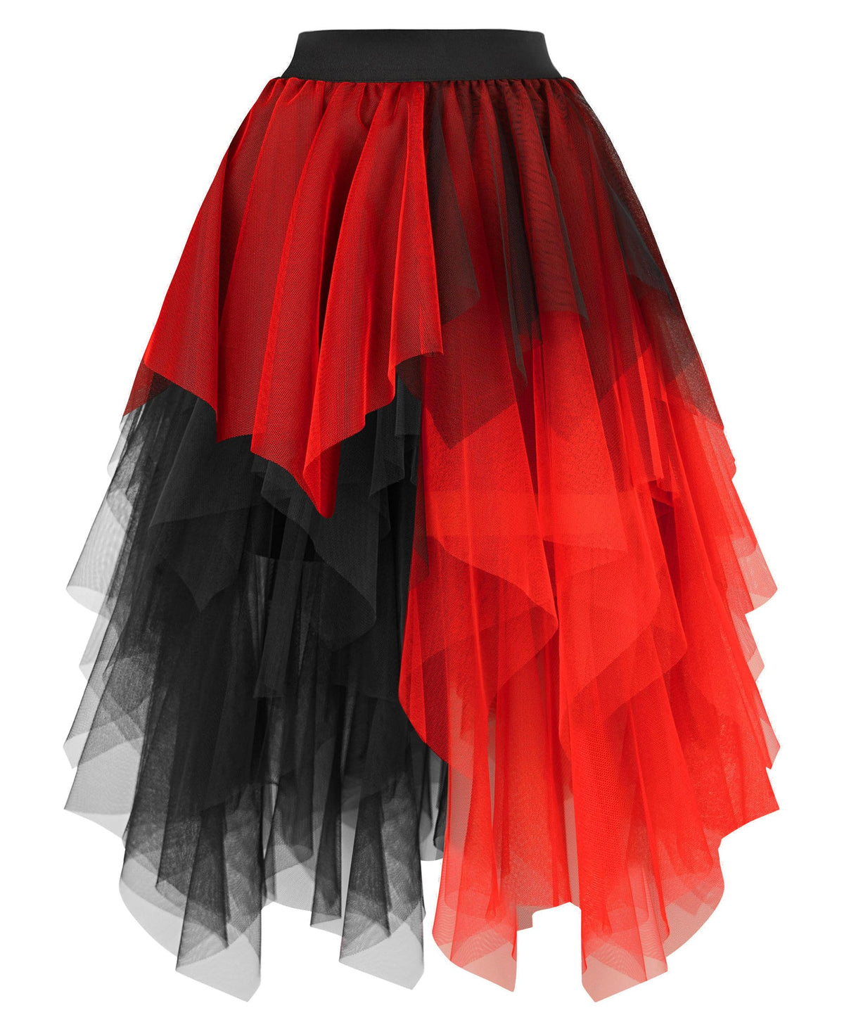 Ellames High Low Layered Puffy Fairy Tulle Skirts