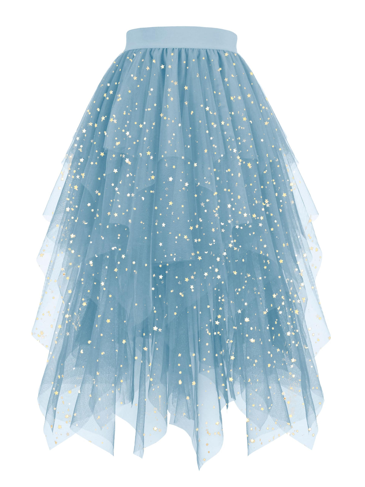 Hanpceirs Women's Tulle Skirts Layered Midi Skirt