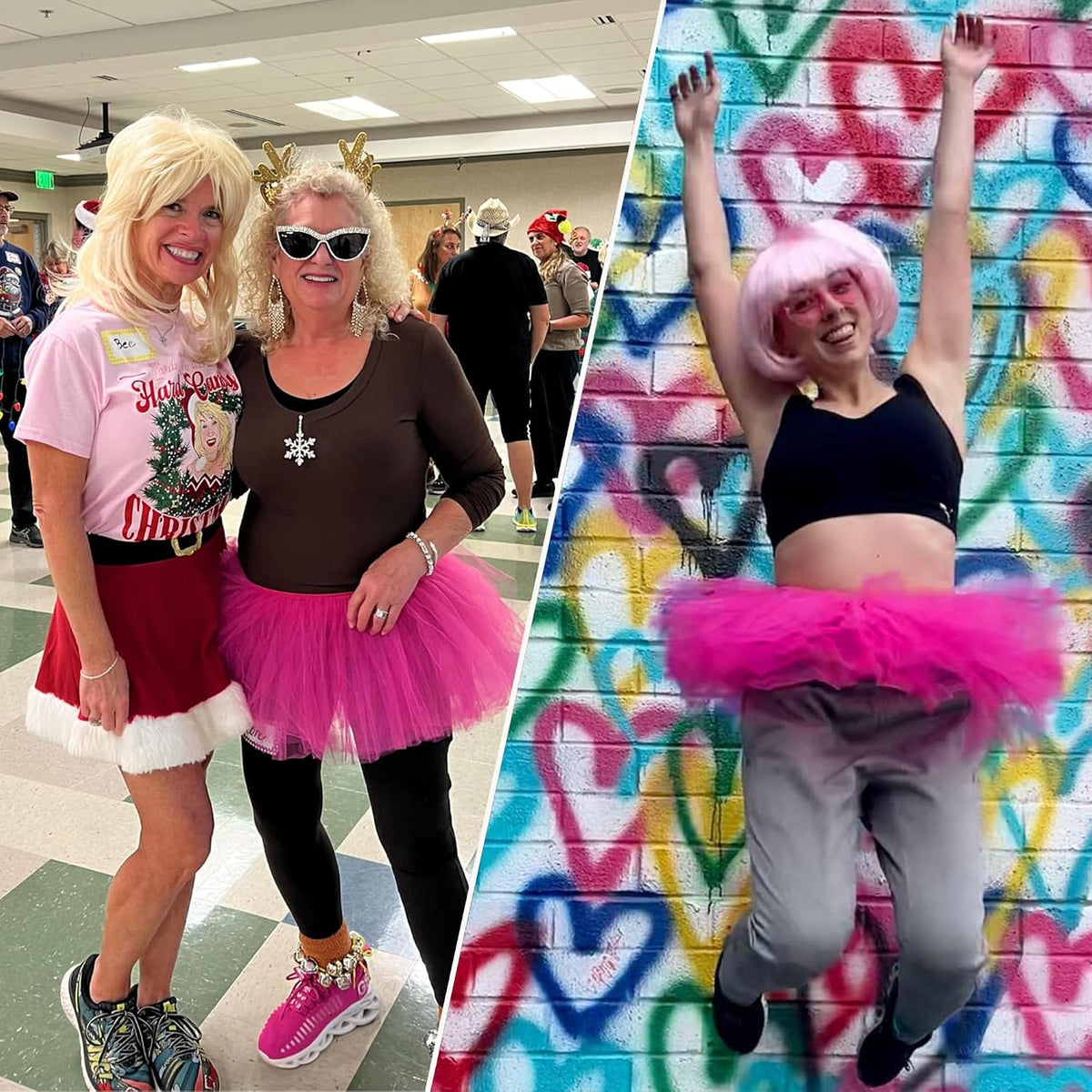 Tutu for Women Adults - 5-Layer Tulle Skirts 80s Outfit for Women - Puffy Adult Tutus - Halloween Costumes Skirt