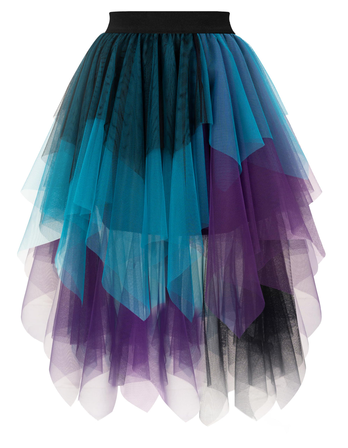PUKAVT Tulle Skirt for Women High Waist Midi Mesh Tutu Skirt