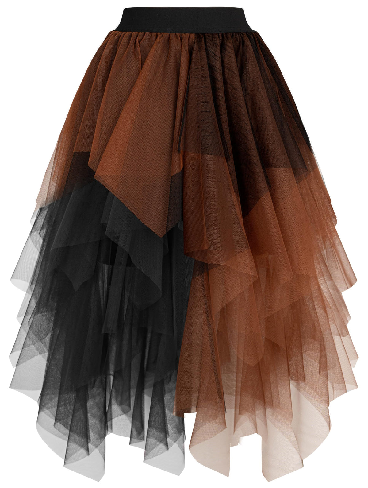 Ellames High Low Layered Puffy Fairy Tulle Skirts