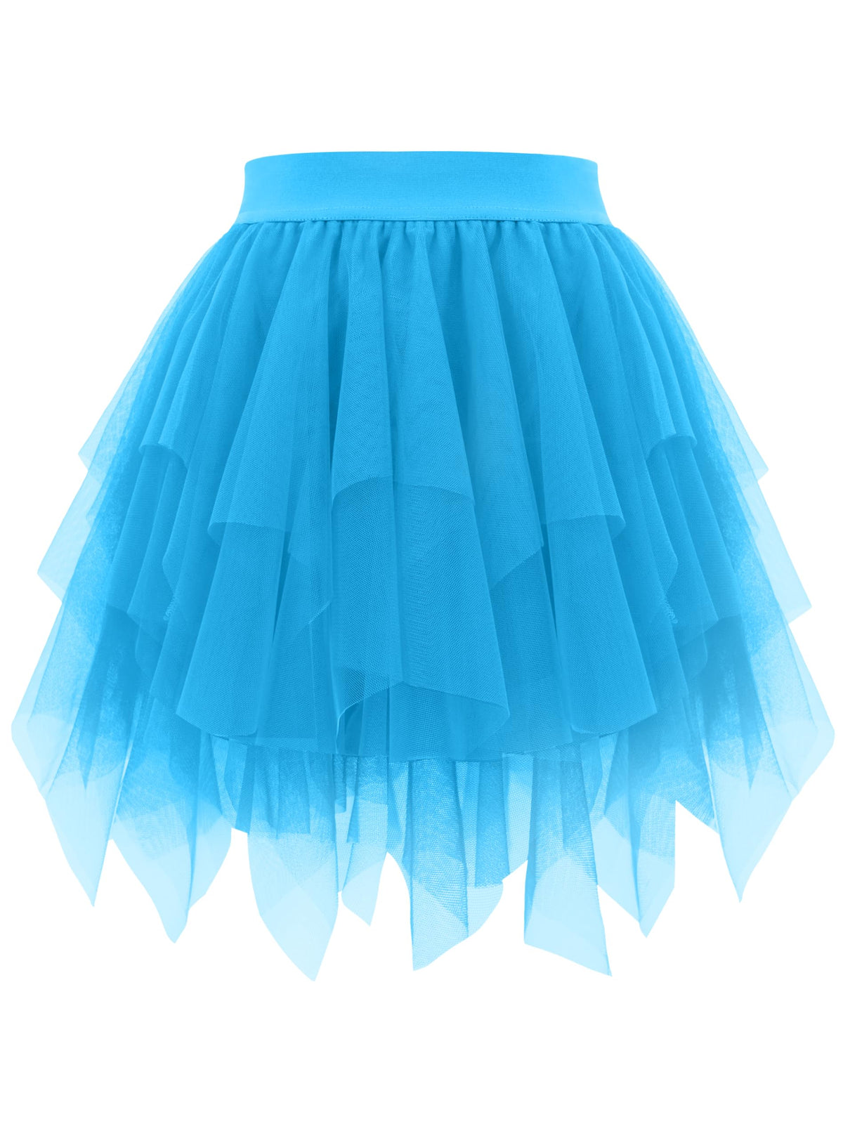 tagunop Womens Tulle Skirt Layered Fairy Irregular Tutu