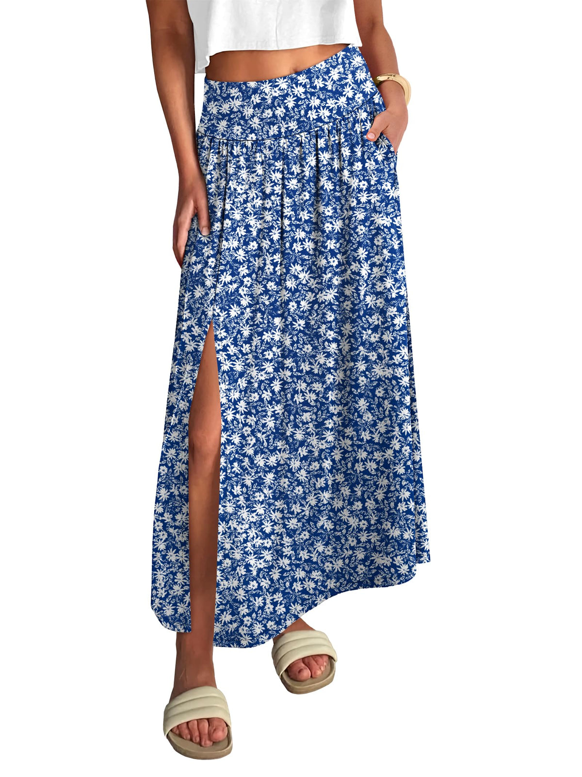 ANRABESS Women's Summer Boho Maxi Skirt