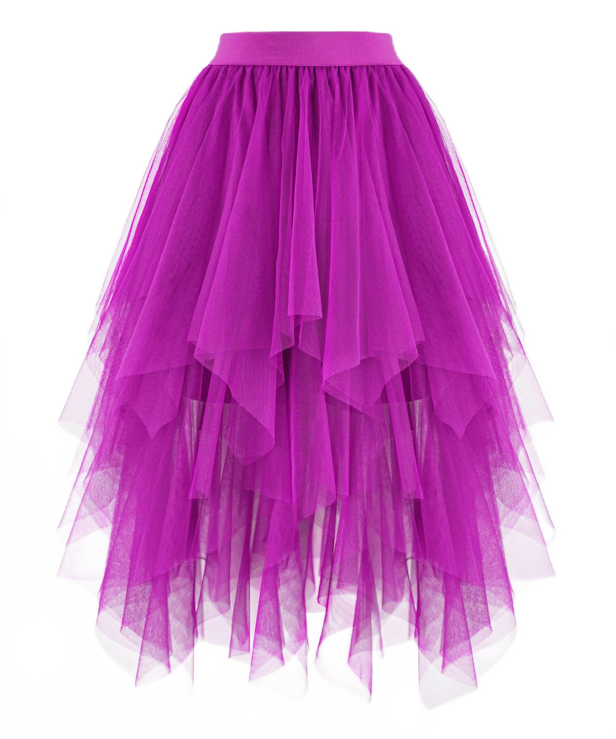 Ellames High Low Layered Puffy Fairy Tulle Skirts