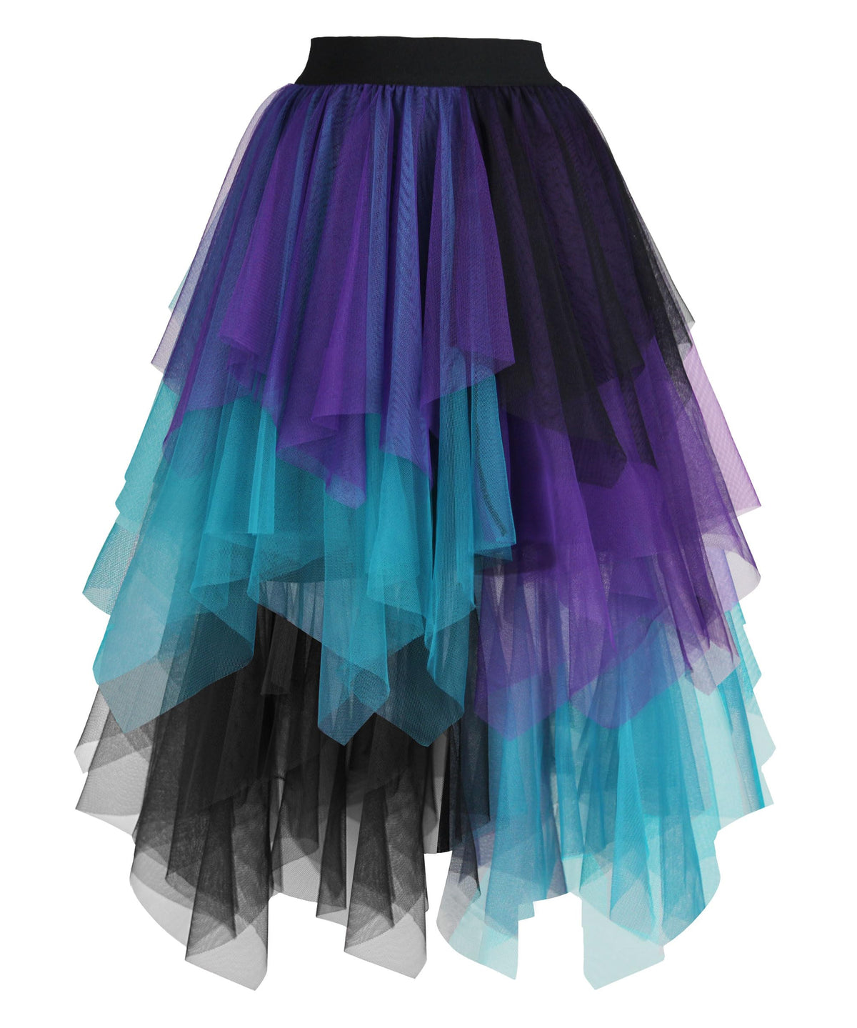 Ellames High Low Layered Puffy Fairy Tulle Skirts