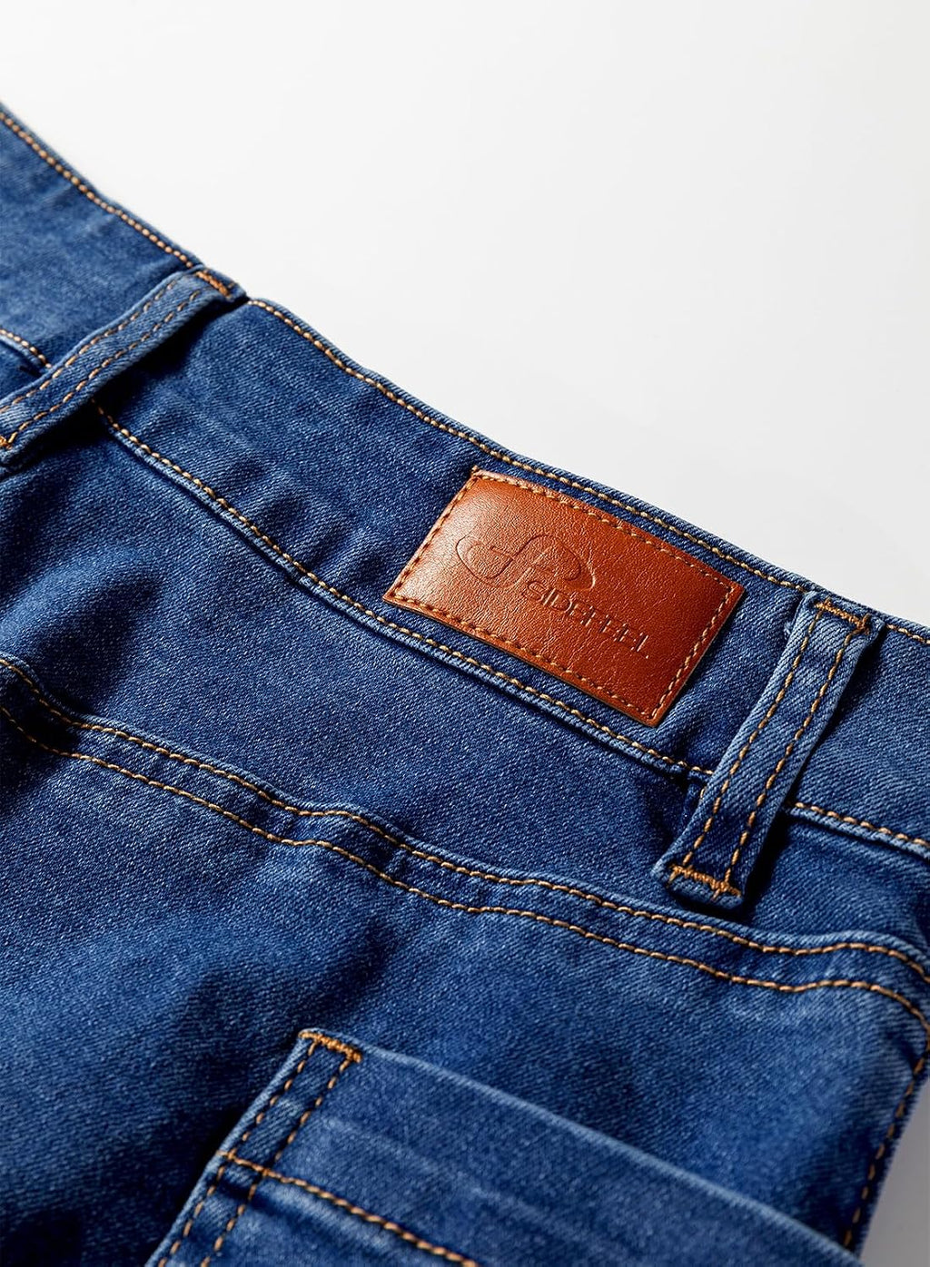 Sidefeel Women's Cargo Pocket Straight Denim Skirt
