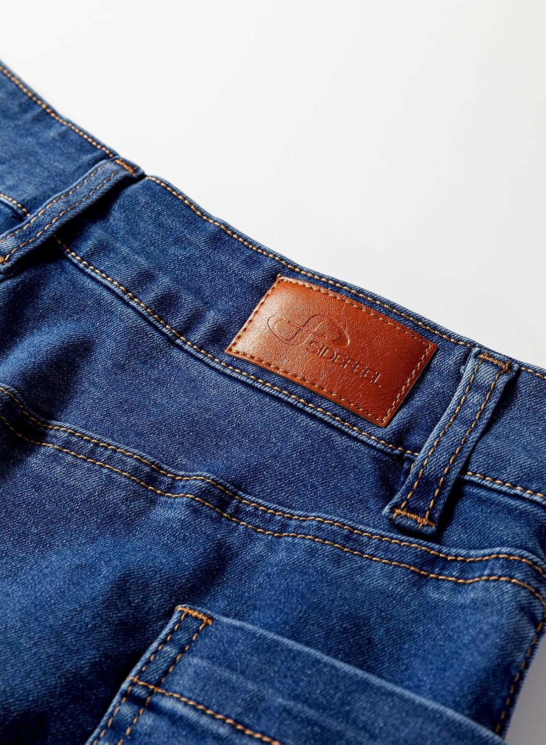 Sidefeel Women's Cargo Pocket Straight Denim Skirt