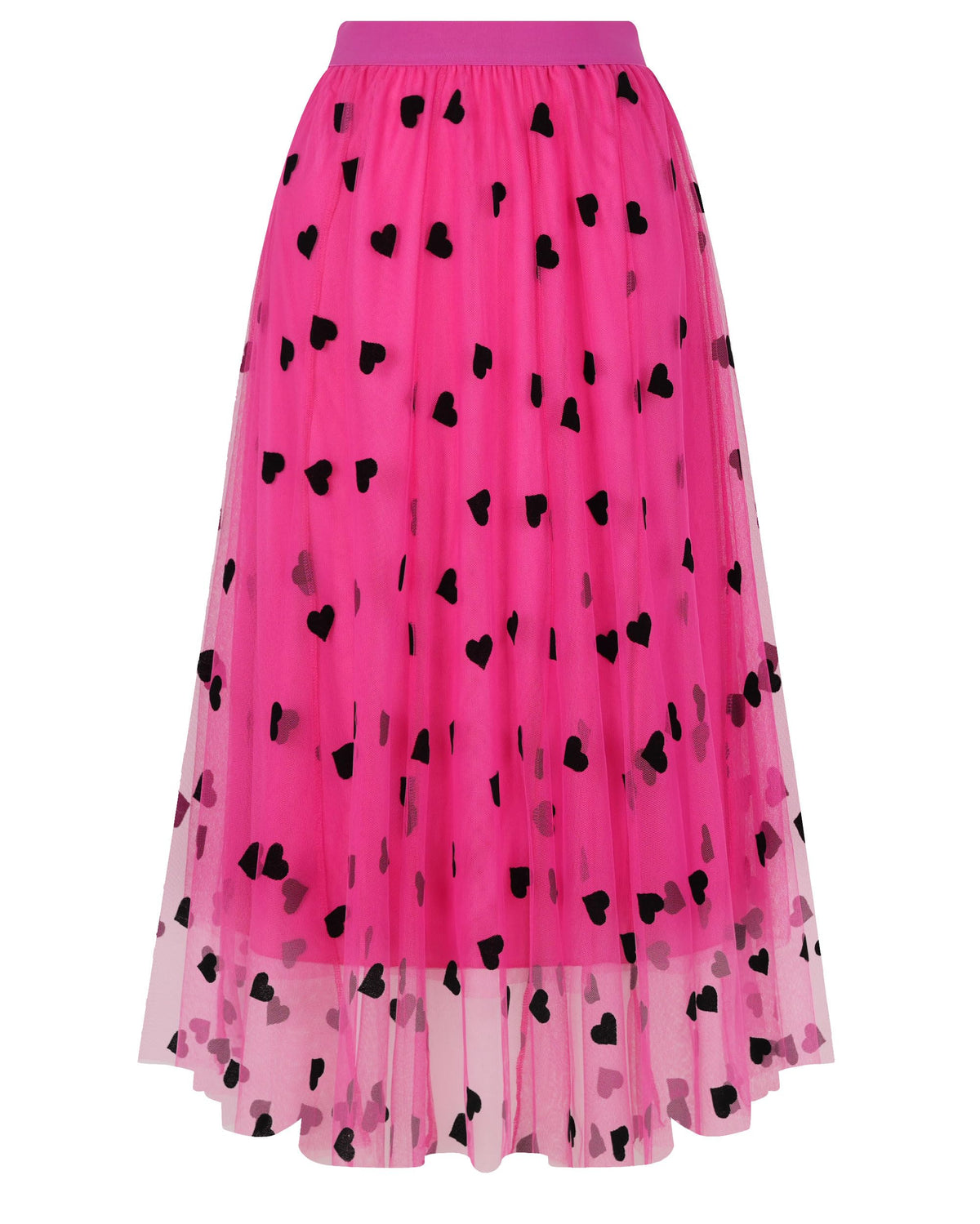 Kingfancy Mesh Skirt for Women Layered Midi Skirts