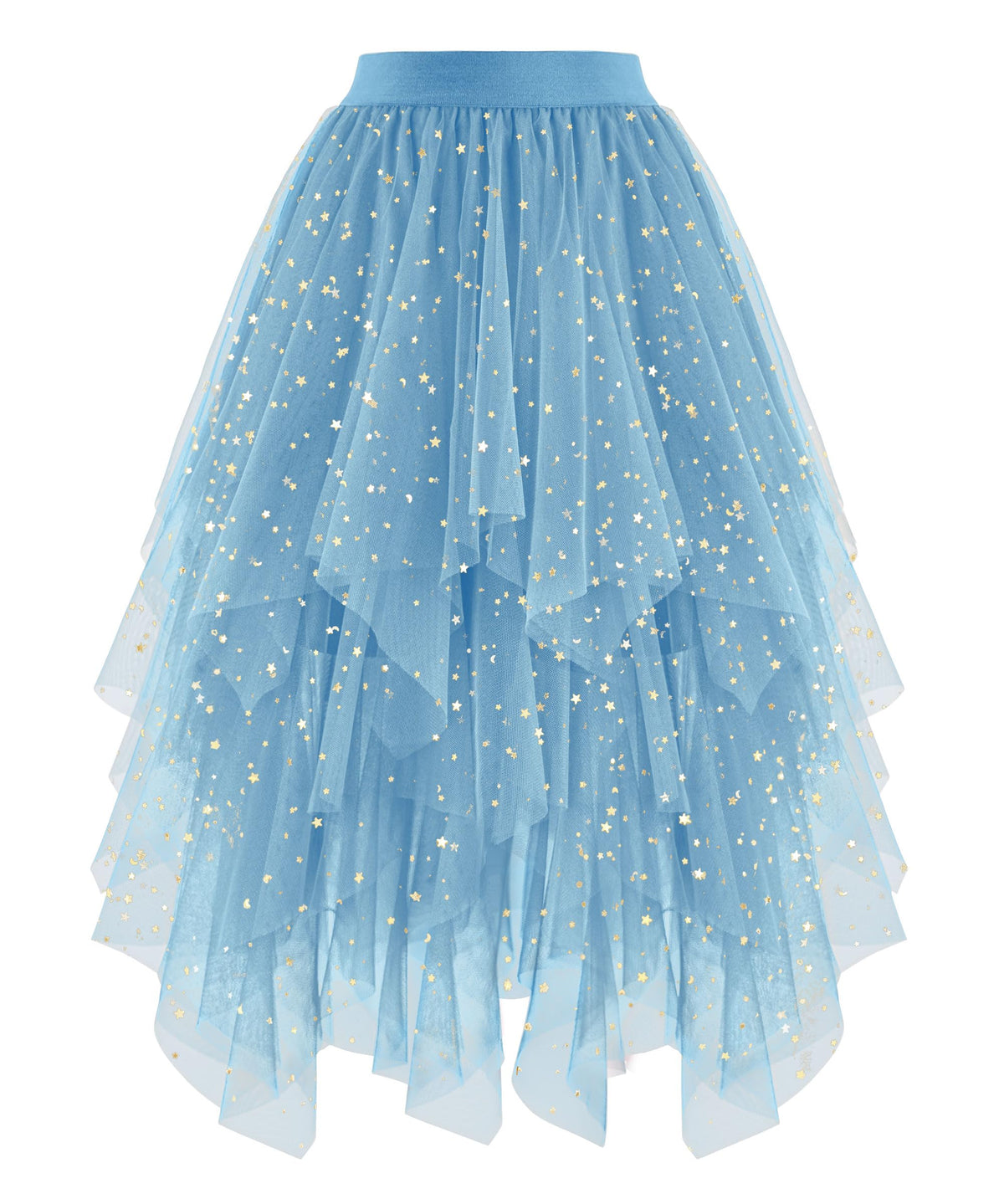 Ellames High Low Layered Puffy Fairy Tulle Skirts