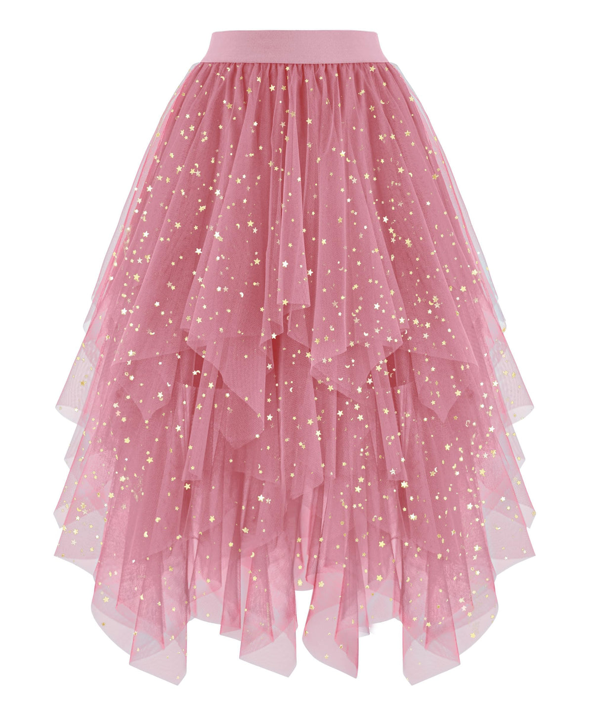 Ellames High Low Layered Puffy Fairy Tulle Skirts