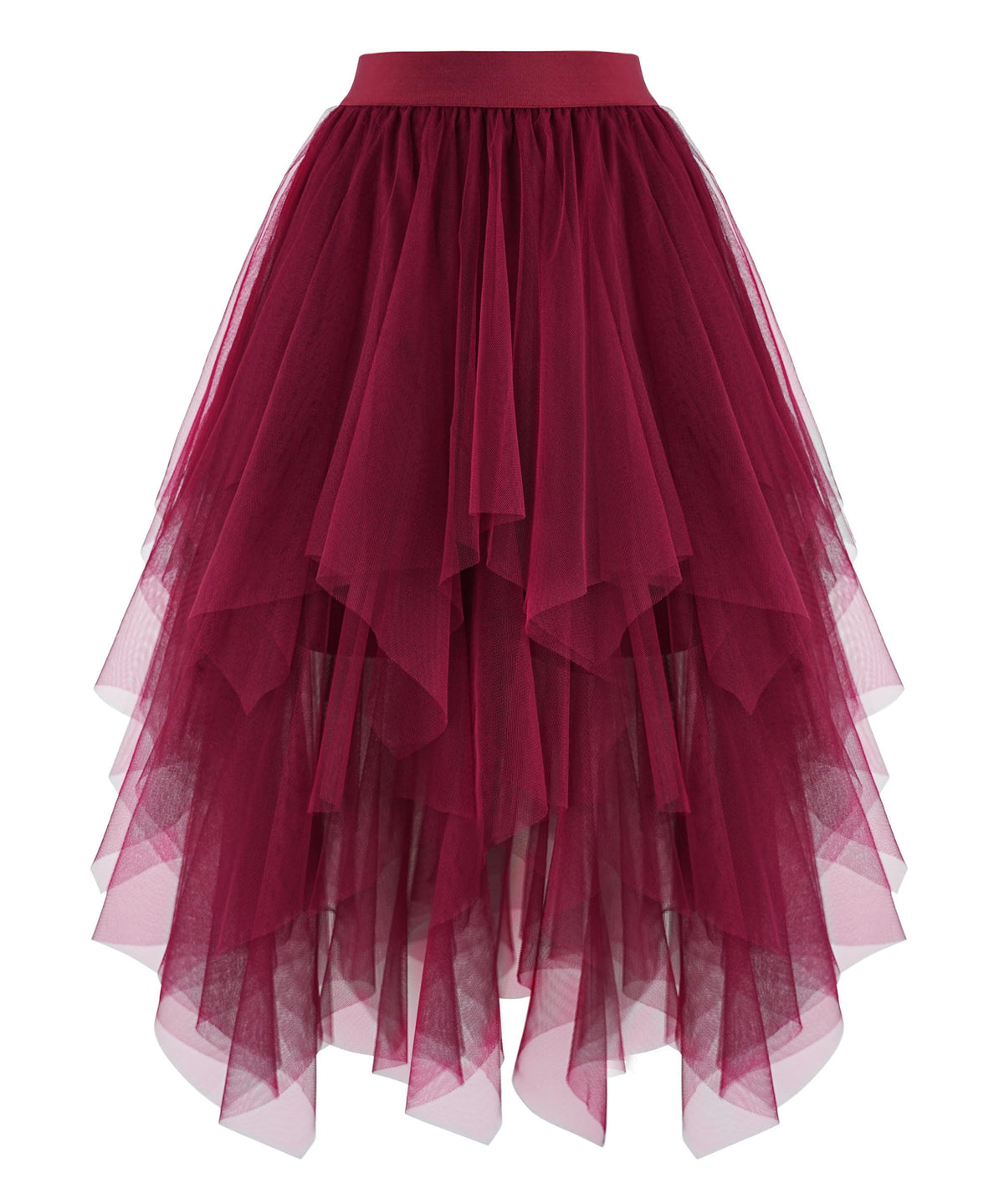 Ellames High Low Layered Puffy Fairy Tulle Skirts