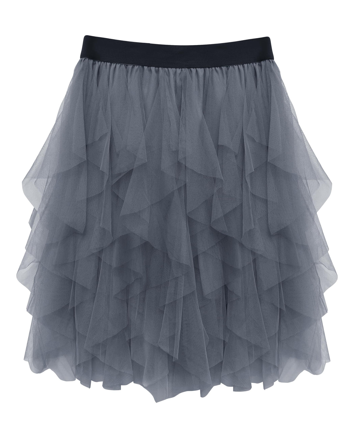 Women's Tulle Skirts Fluffy Dance Skirts Tulle Mesh Ballet Skirt Irregular Fairy Skirt for Dance Costume S-3XL