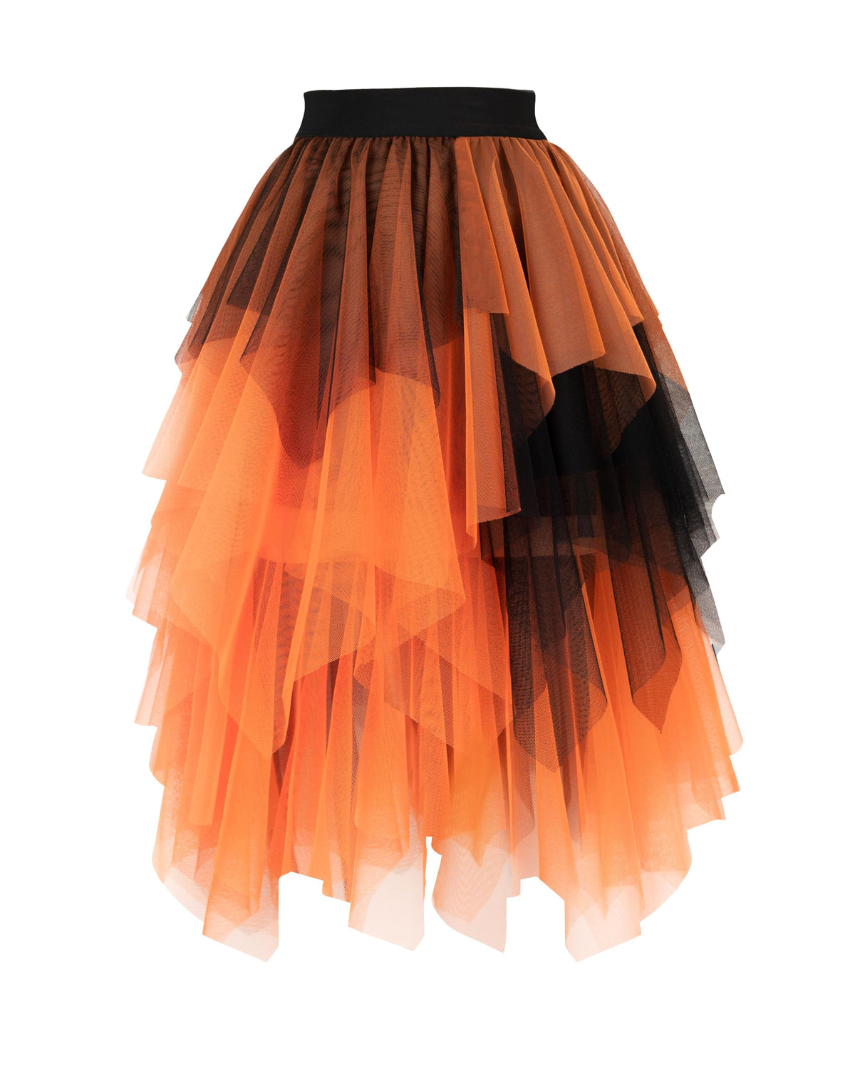 PUKAVT Tulle Skirt for Women High Waist Midi Mesh Tutu Skirt