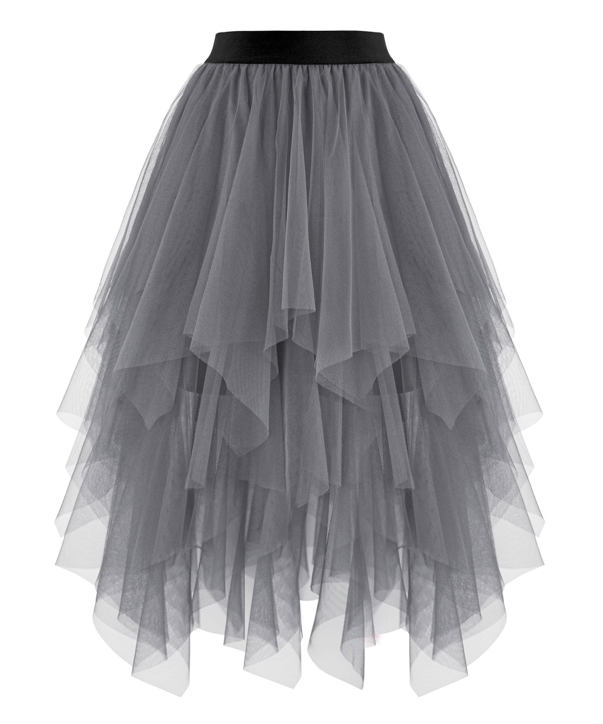 Ellames High Low Layered Puffy Fairy Tulle Skirts