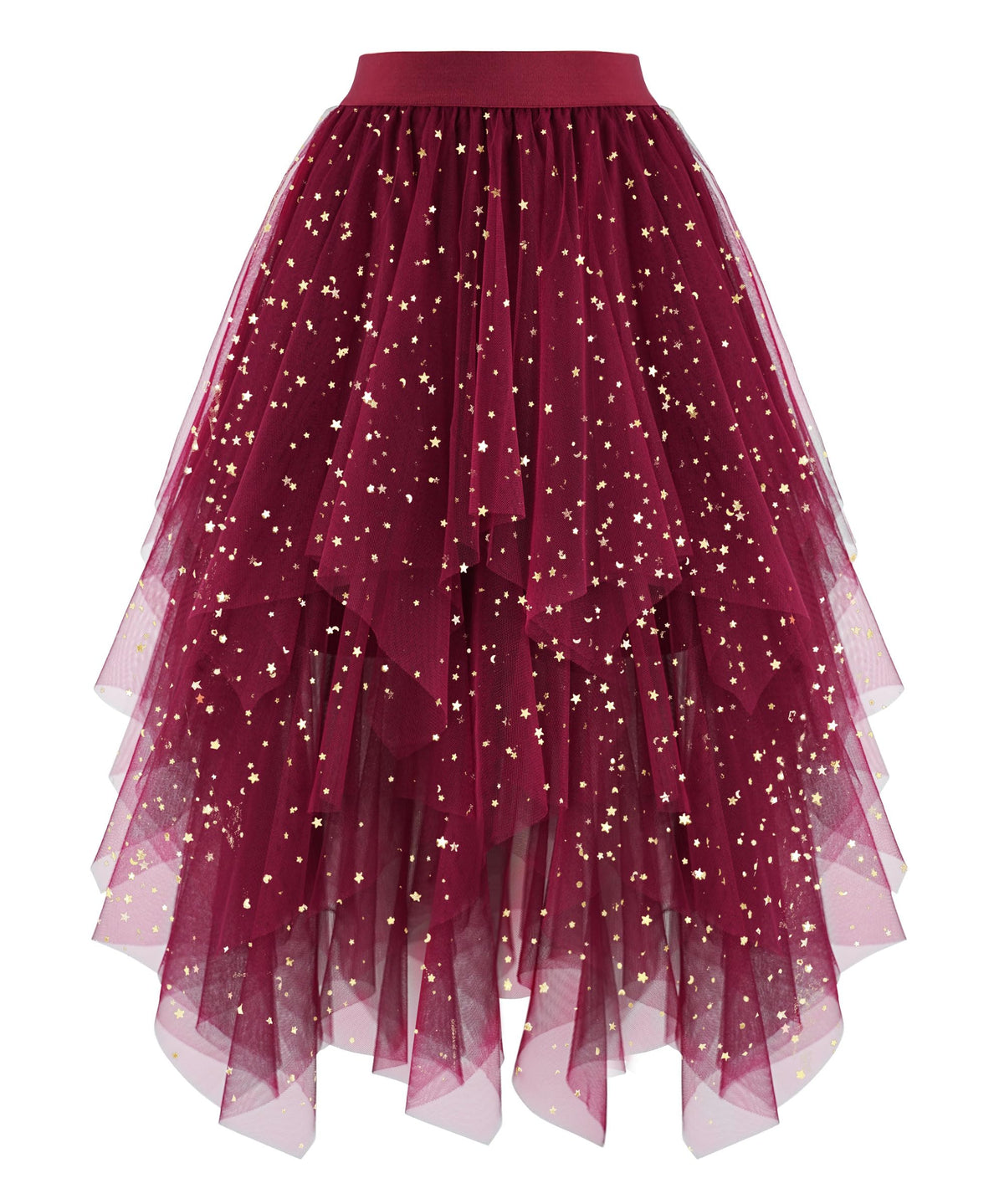 Ellames High Low Layered Puffy Fairy Tulle Skirts