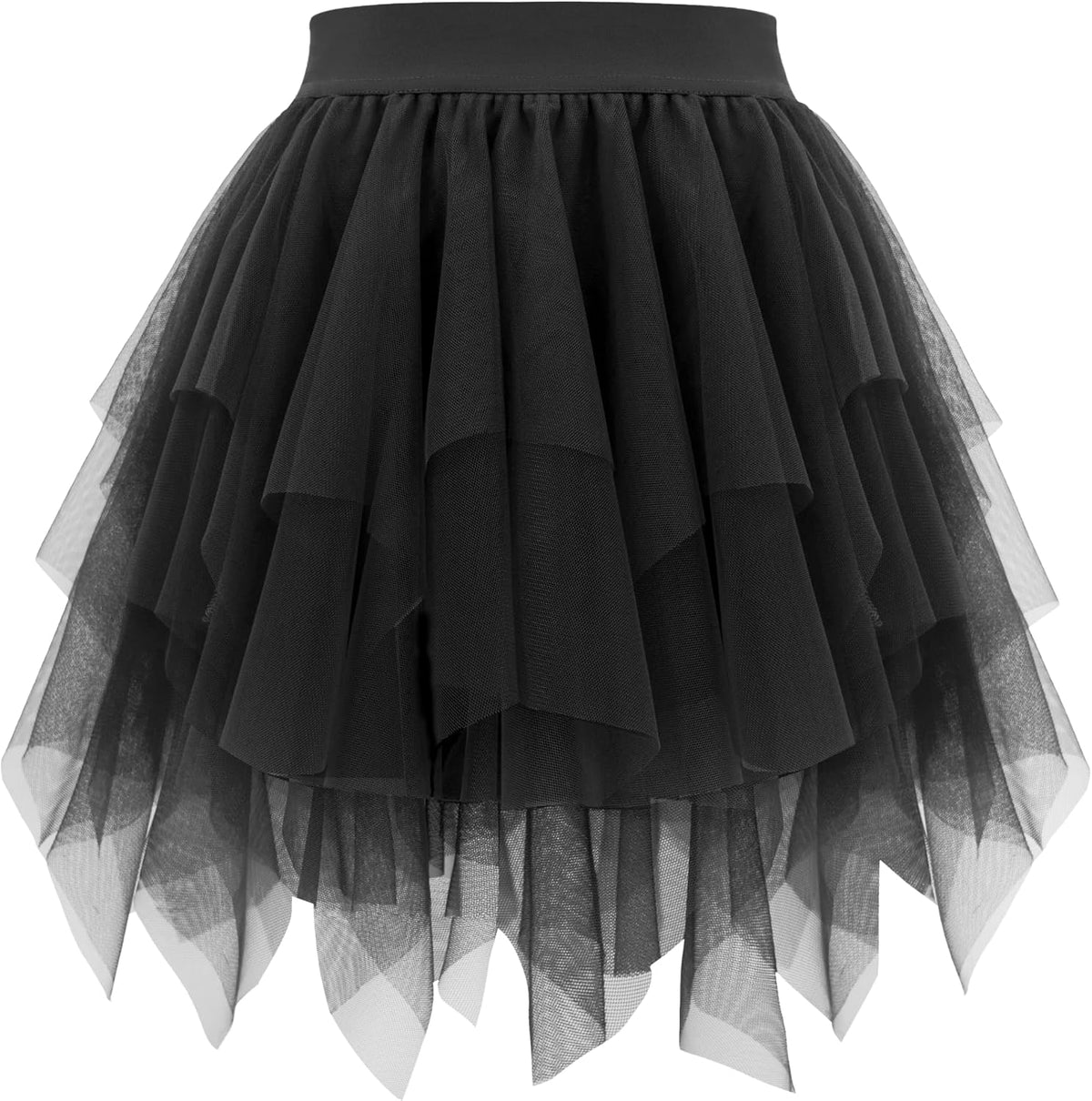 tagunop Womens Tulle Skirt Layered Fairy Irregular Tutu
