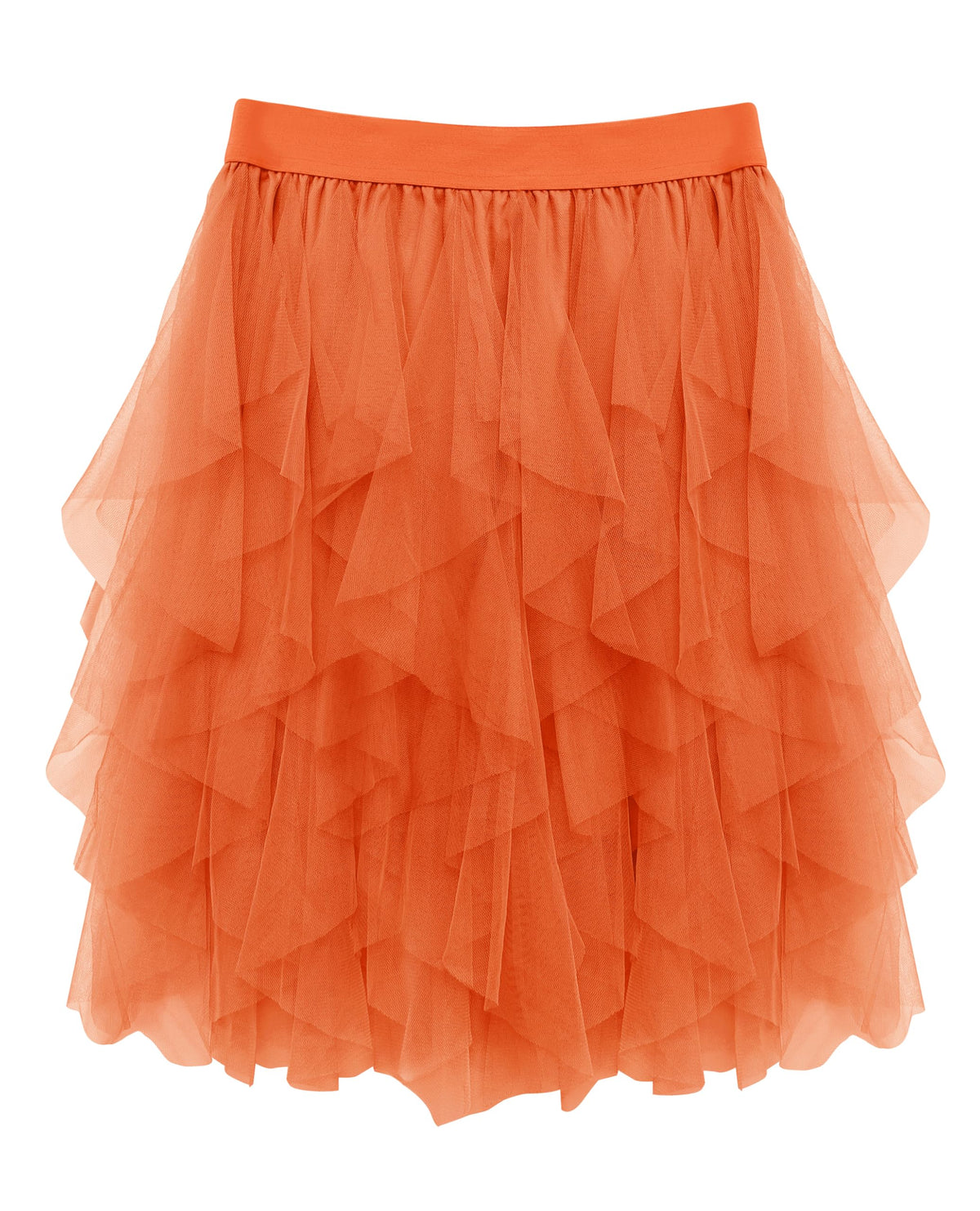 Women's Tulle Skirts Fluffy Dance Skirts Tulle Mesh Ballet Skirt Irregular Fairy Skirt for Dance Costume S-3XL