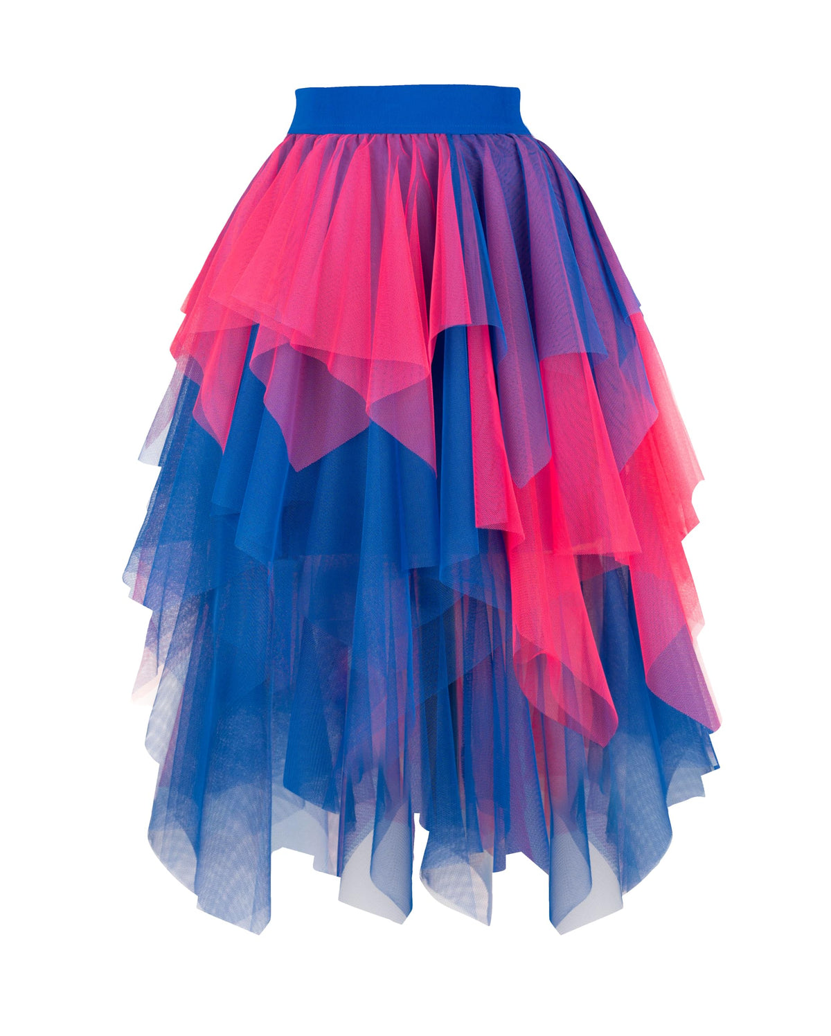 PUKAVT Tulle Skirt for Women High Waist Midi Mesh Tutu Skirt