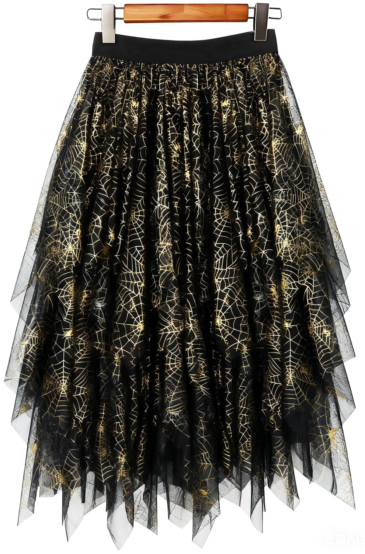 LBKKC Tulle Skirts for Women, Puffy Skirt Asymmetrical Midi Length Ruffled Tutu Layered Mesh Fairy Skirt