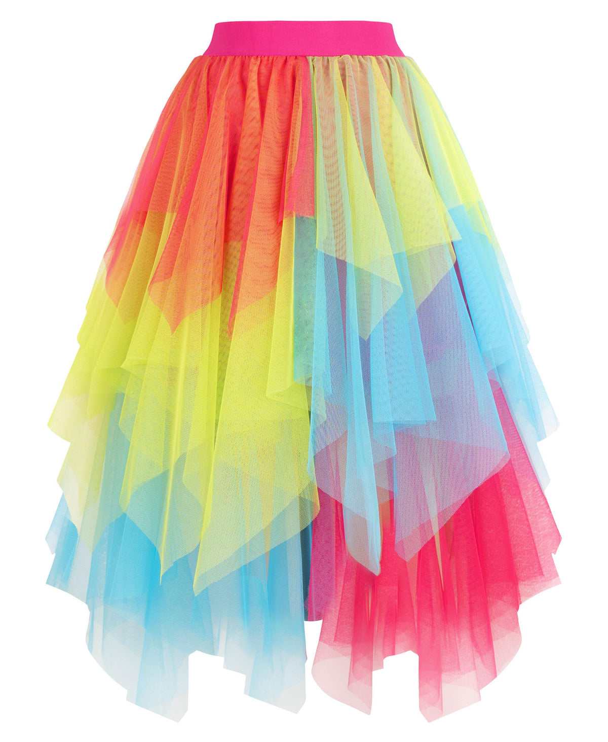 Ellames High Low Layered Puffy Fairy Tulle Skirts