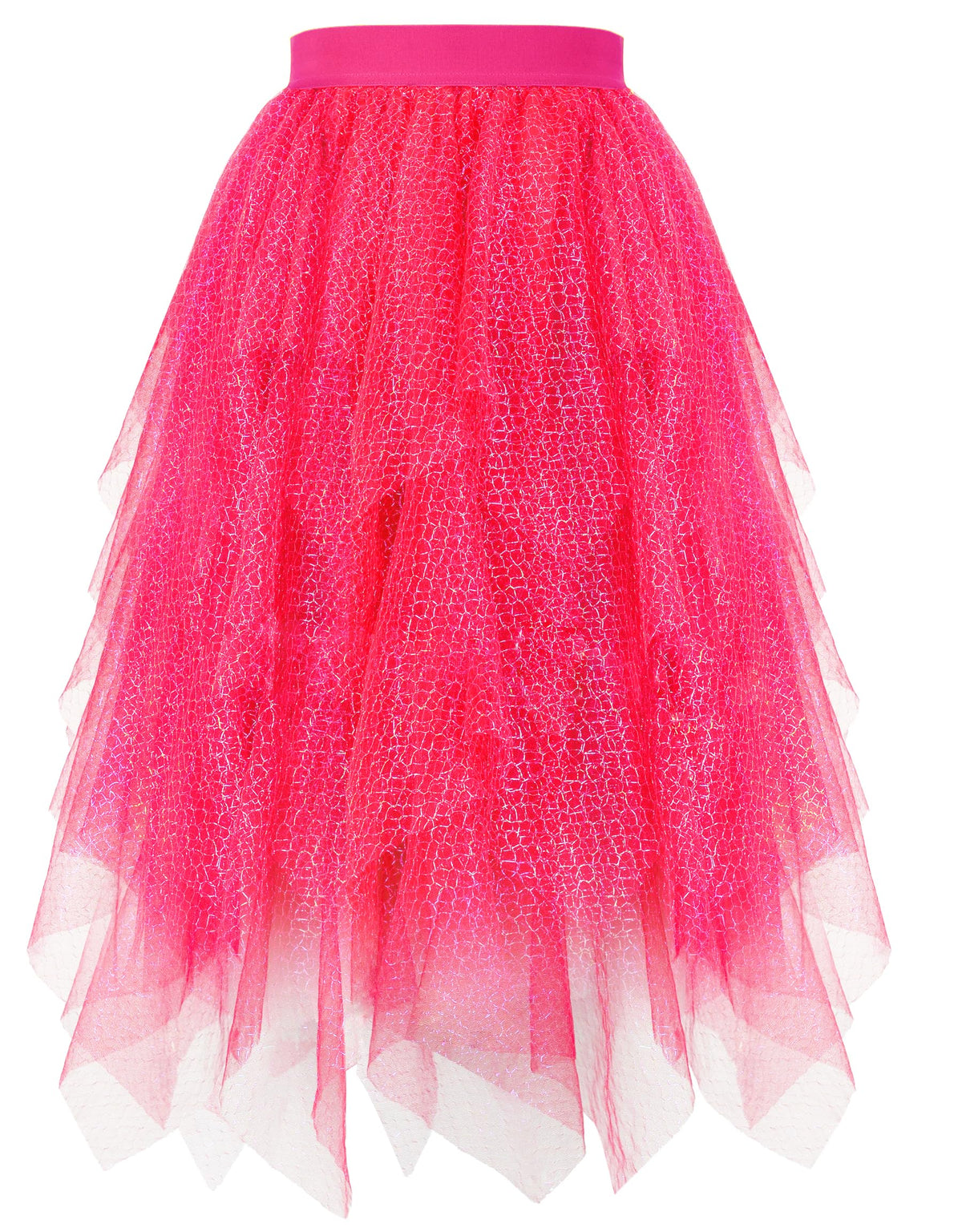 Ellames High Low Layered Puffy Fairy Tulle Skirts