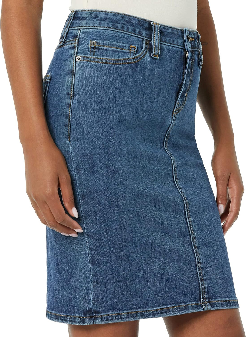 Amazon Essentials Women's Classic 5-Pocket Denim Skirt