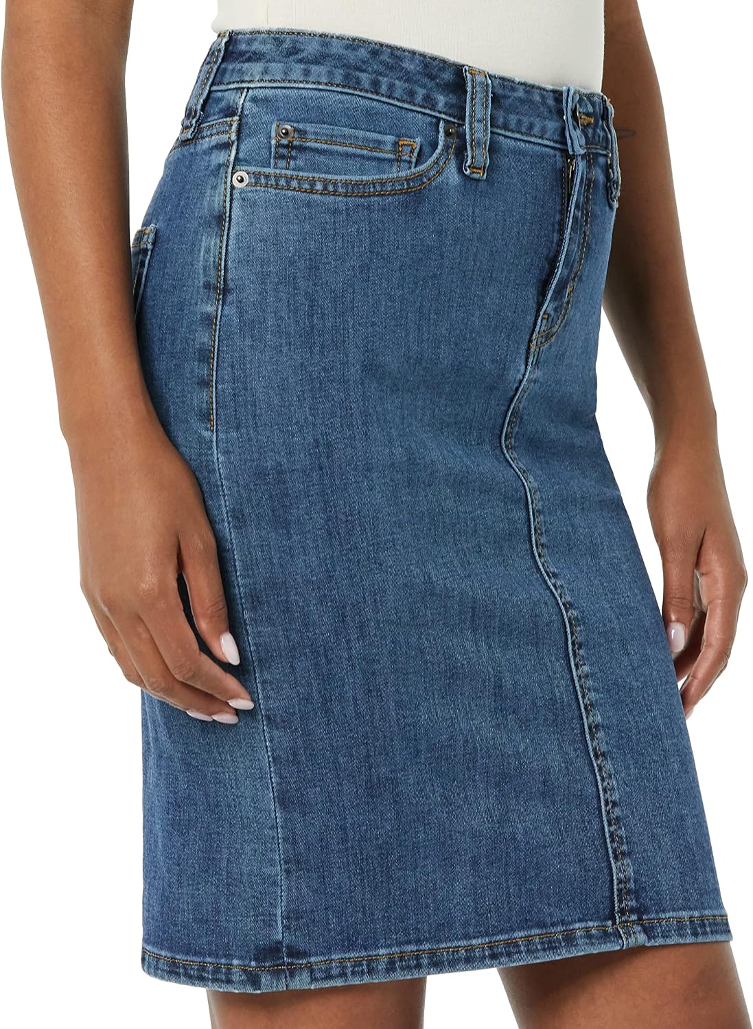 Amazon Essentials Women's Classic 5-Pocket Denim Skirt