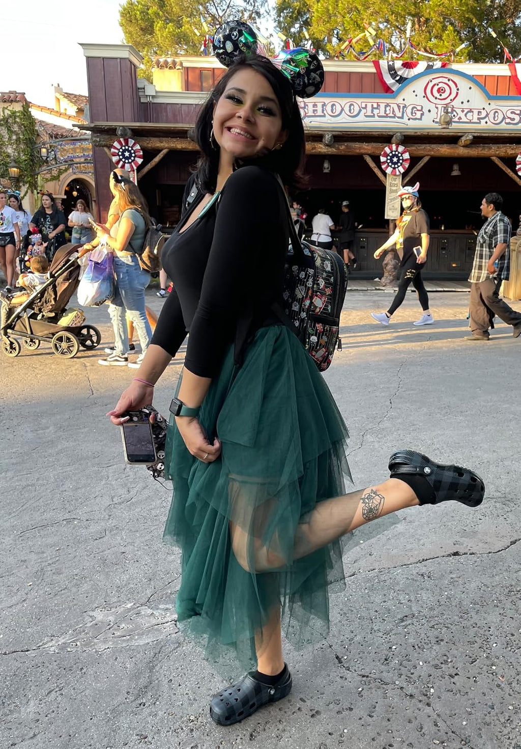 PUKAVT Tulle Skirt for Women High Waist Midi Mesh Tutu Skirt