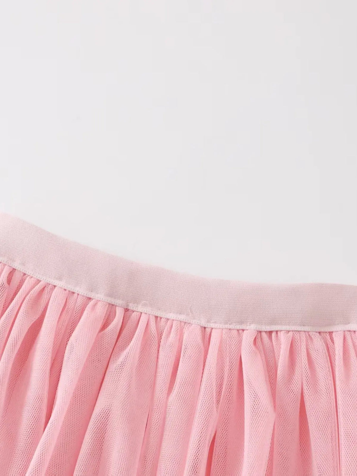 1Pc Dusty Pink Tiered Layered Tulle Dance Skirt, Cute Elastic Waist Ruffle Cake Midi Mesh Skirt Women Ballet Performance Party Costume